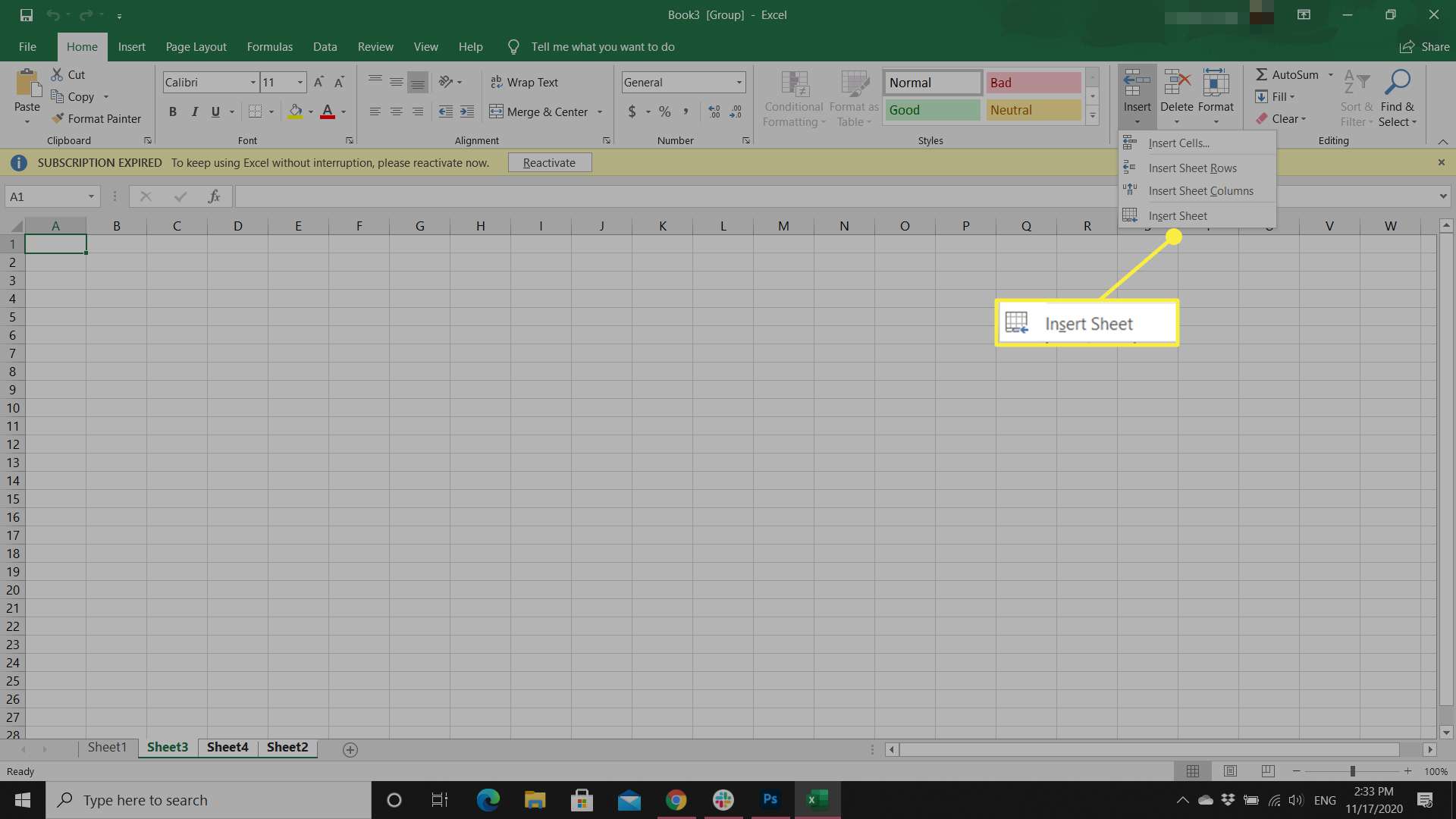 excel for mac insert multiple rows
